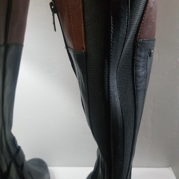 Marc Fisher Audrey Wide Calf Two Tone Sz 8.5 - Picture 4 of 8